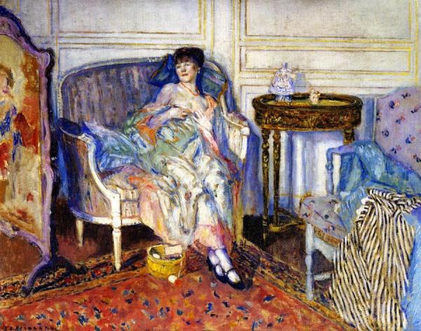 In The Boudoir by Frederick Carl Frieseke