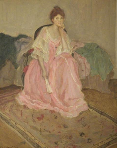Lady In Pink by Frederick Carl Frieseke