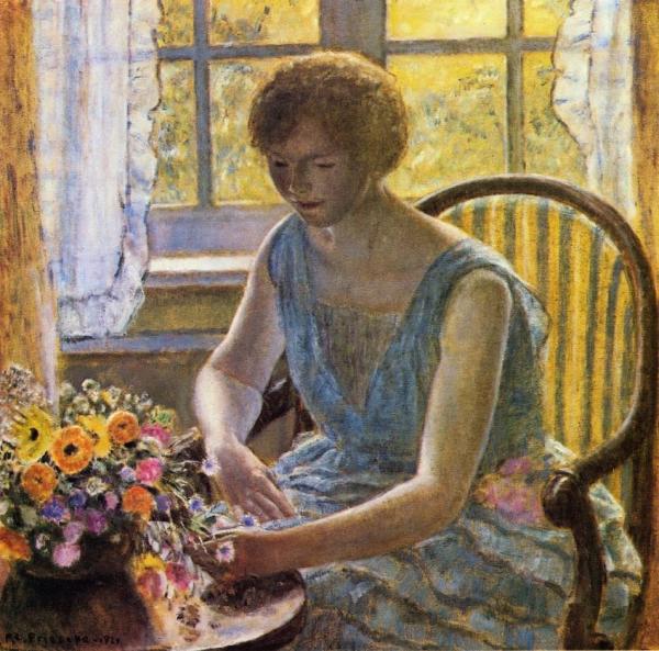 Mahdah by Frederick Carl Frieseke Oil Painting Reproductions