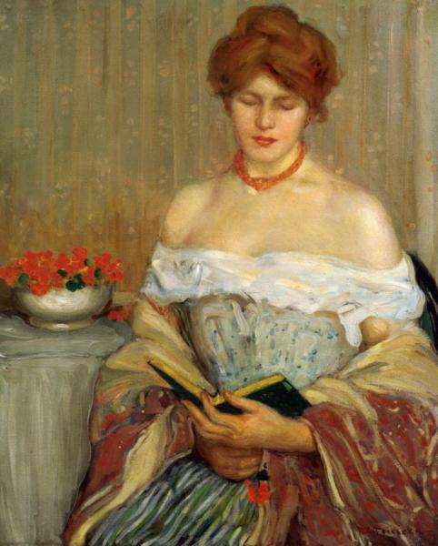 Nasturtiums by Frederick Carl Frieseke