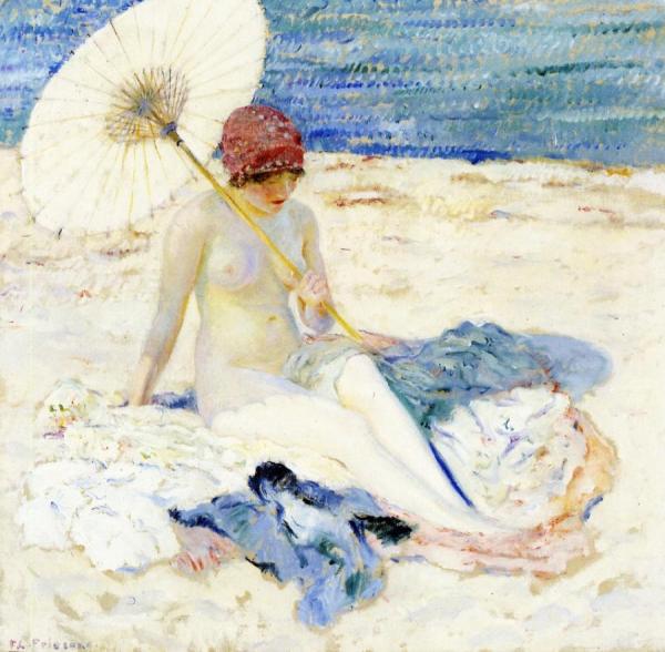 On The Beach by Frederick Carl Frieseke