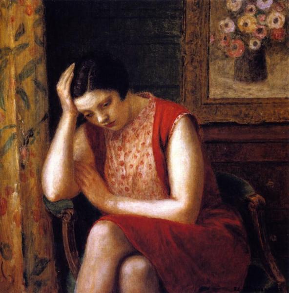 Portrait Of A Girl by Frederick Carl Frieseke