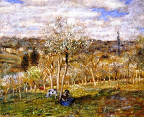 Spring #5 by Frederick Carl Frieseke Oil Painting Reproductions