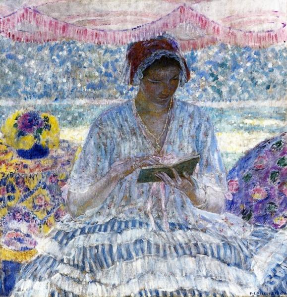 Summer Reading by Frederick Carl Frieseke