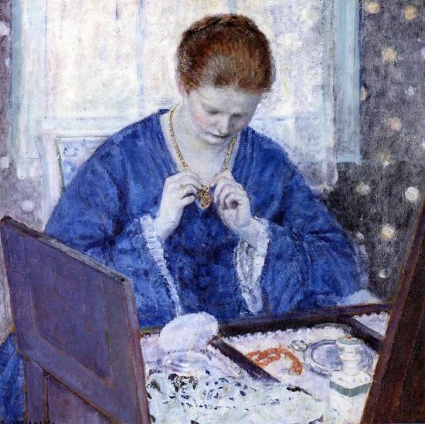 The Gold Locket by Frederick Carl Frieseke
