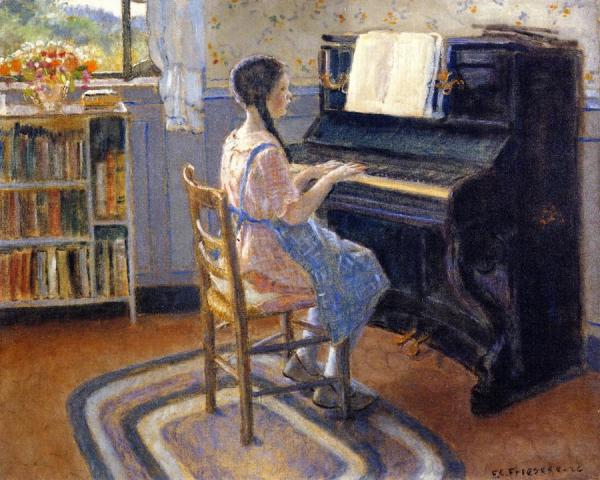 The Practice Hour by Frederick Carl Frieseke