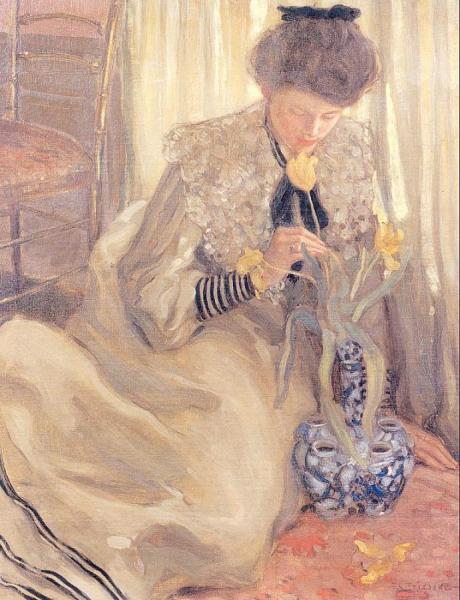 The Yellow Tulip by Frederick Carl Frieseke
