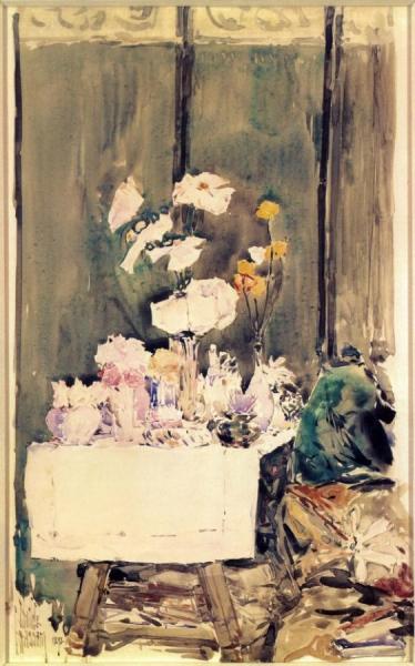 A Favorite Corner by Frederick Childe Hassam