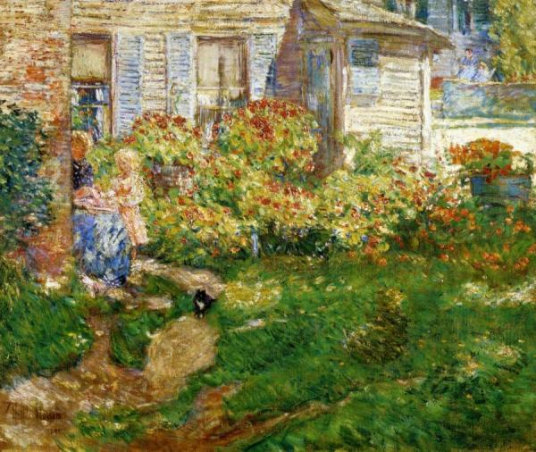 A Fisherman's Cottage by Frederick Childe Hassam