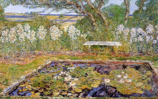 A Long Island Garden by Frederick Childe Hassam