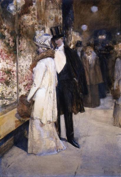 A New Year's Nocturne, New York by Frederick Childe Hassam