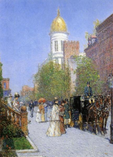 A Spring Morning by Frederick Childe Hassam