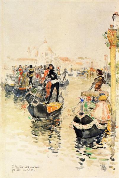 A Venetian Regatta by Frederick Childe Hassam