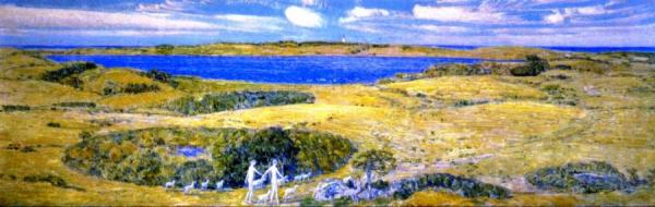 Adam And Eve Out On Montauk In Early Spring by Frederick Childe Hassam