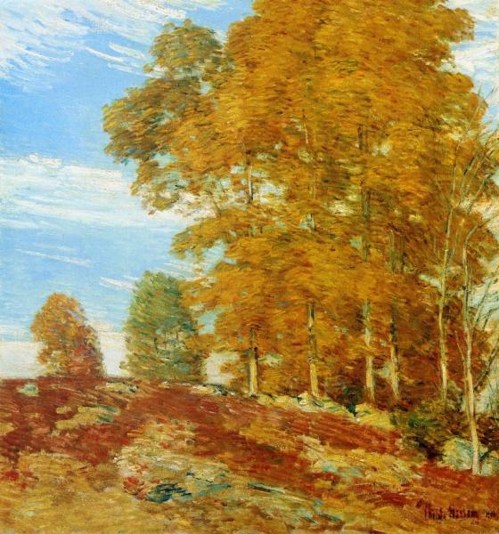 Autumn Hilltop, New England by Frederick Childe Hassam