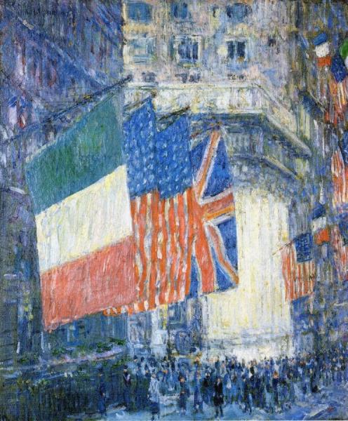 Avenue Of The Allies by Frederick Childe Hassam