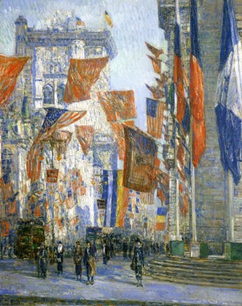 Avenue Of The Allies by Frederick Childe Hassam