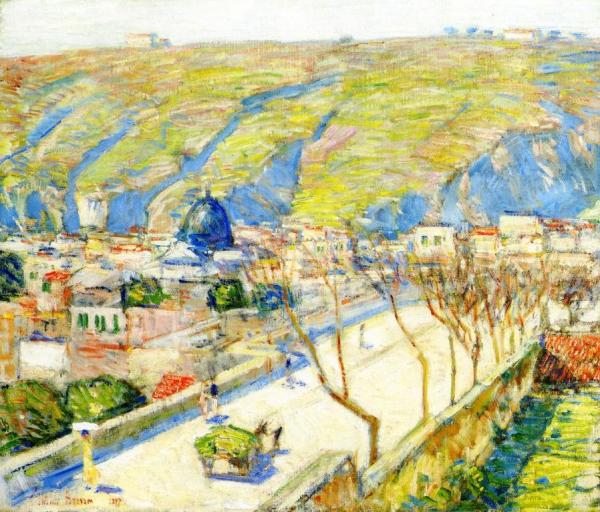 Bridge At Posilippo, Naples by Frederick Childe Hassam