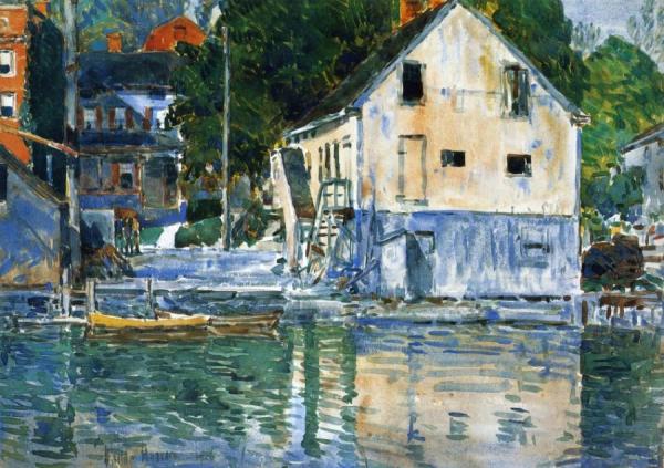 Casa Eby, Cos Cob by Frederick Childe Hassam