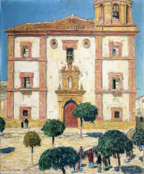Cathedral At Ronda by Frederick Childe Hassam