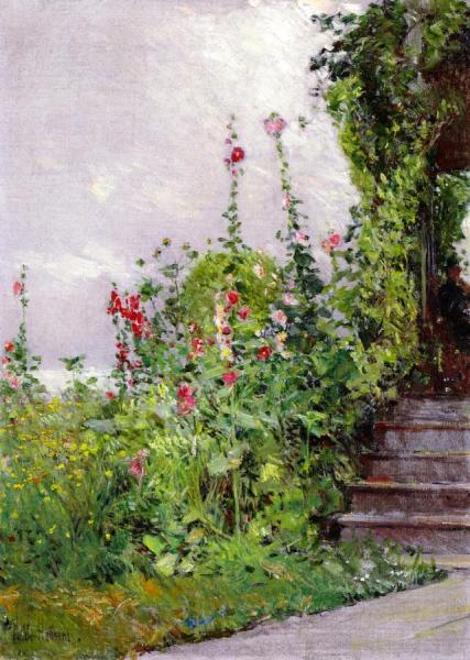 Celia Thaxter's Garden, Appledore, Isles Of Shoals by Frederick Childe Hassam
