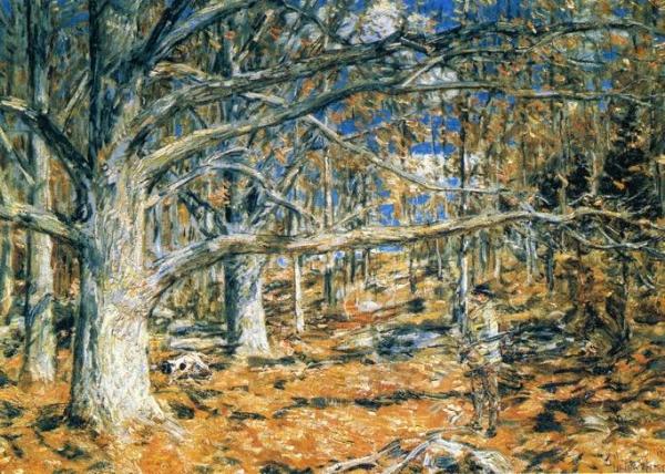 Connecticut Hunting Scene by Frederick Childe Hassam