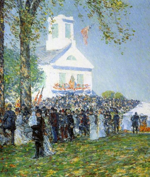 Country Fair, New England by Frederick Childe Hassam