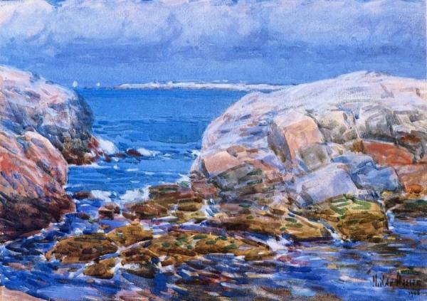 Duck Island, Isles Of Shoals by Frederick Childe Hassam Oil Painting Reproductions