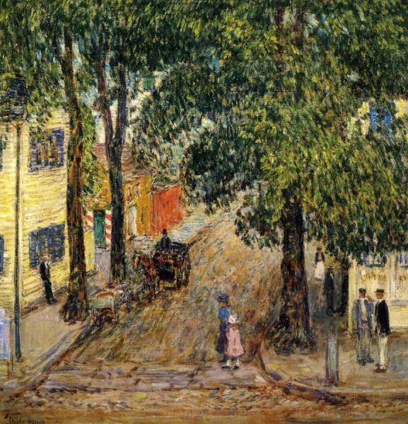 Duke Street, Newport by Frederick Childe Hassam