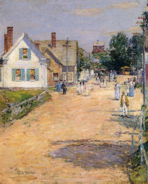 East Gloucester, End Of Trolly Line by Frederick Childe Hassam