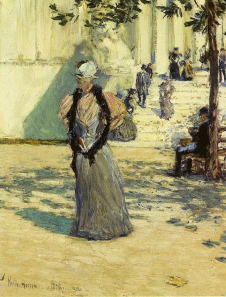 Figures In Sunlight by Frederick Childe Hassam