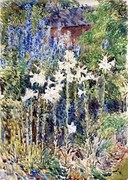 Flower Garden by Frederick Childe Hassam