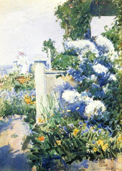 Garden By The Sea, Isles Of Shoals by Frederick Childe Hassam
