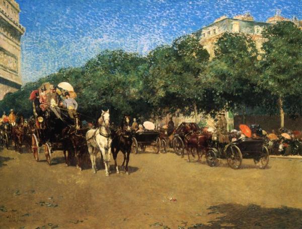 Grand Prix Day by Frederick Childe Hassam