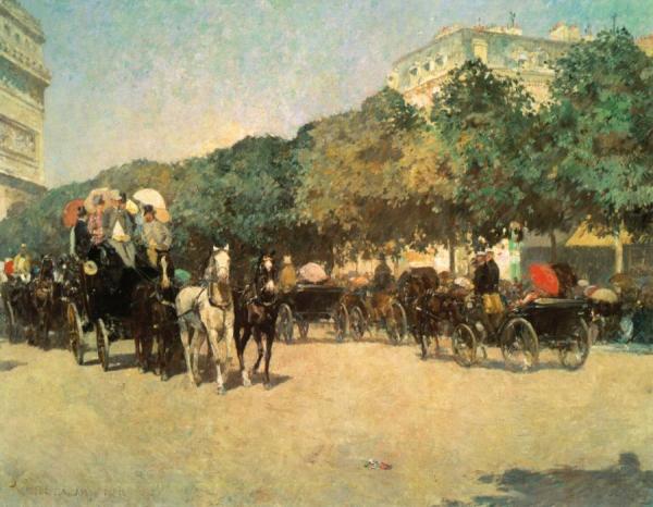 Grand Prix Day by Frederick Childe Hassam