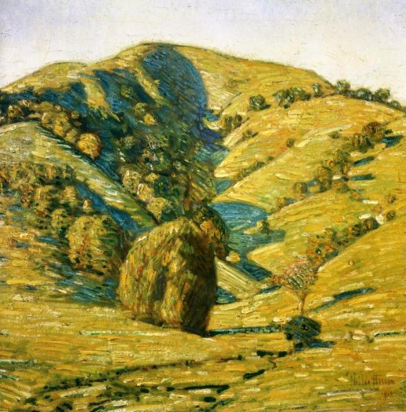 Hill Of The Sun, San Anselmo, California by Frederick Childe Hassam