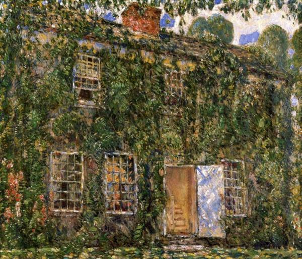 Home Sweet Home Cottage, East Hampton by Frederick Childe Hassam