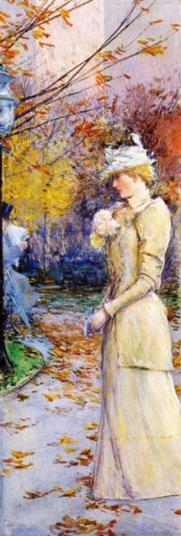 Indian Summer In Madison Square by Frederick Childe Hassam