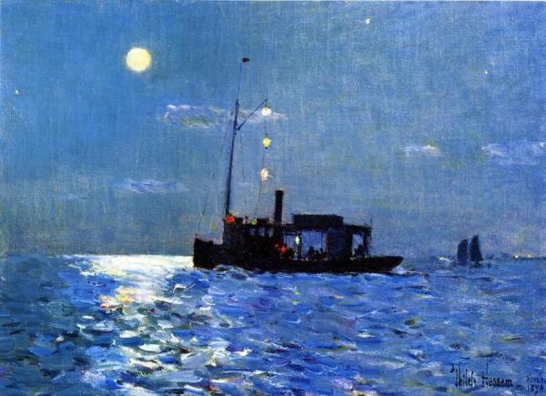 Isle Of Shoals, Moonlight by Frederick Childe Hassam