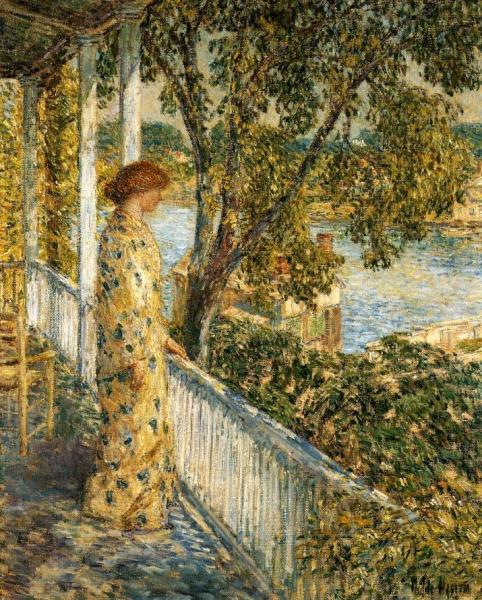Listening To The Orchard Oriole by Frederick Childe Hassam