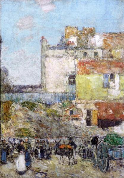 Marché, St. Pierre, Montmartre by Frederick Childe Hassam