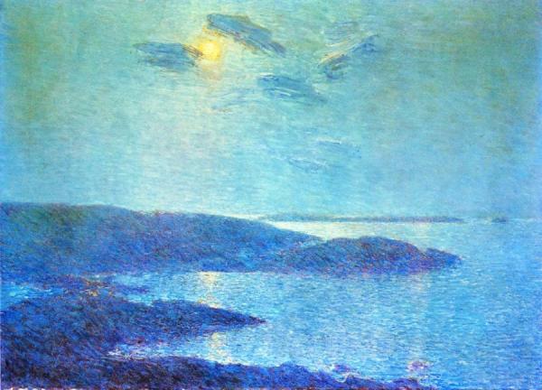 Moonlight Scene by Frederick Childe Hassam