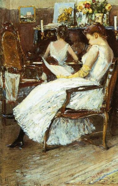 Mrs. Hassam And Her Sister by Frederick Childe Hassam