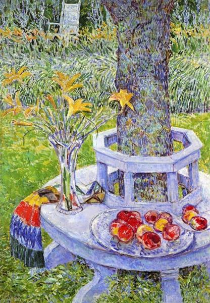 Mrs. Hassam's Garden At East Hampton by Frederick Childe Hassam