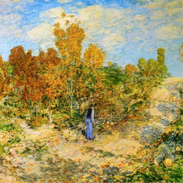 New England Road by Frederick Childe Hassam