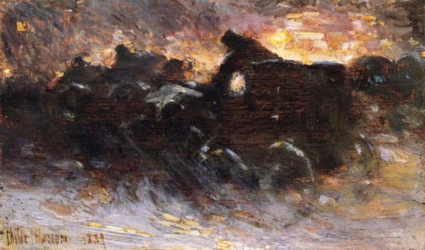New York Blizzard by Frederick Childe Hassam