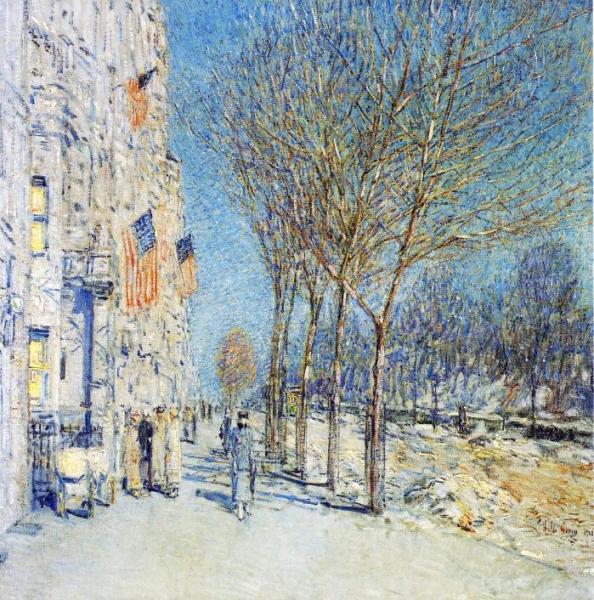 New York Landscape by Frederick Childe Hassam