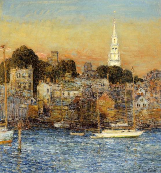 Newport, October Sundown by Frederick Childe Hassam