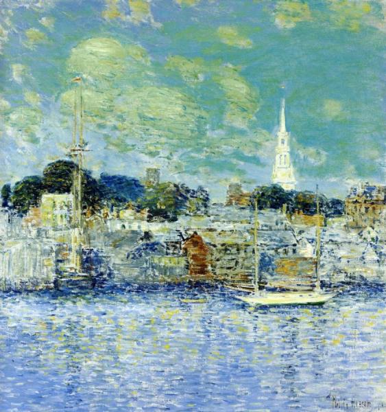 Newport Waterfront by Frederick Childe Hassam