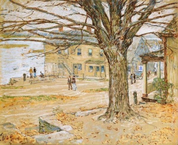 November, Cos Cob by Frederick Childe Hassam